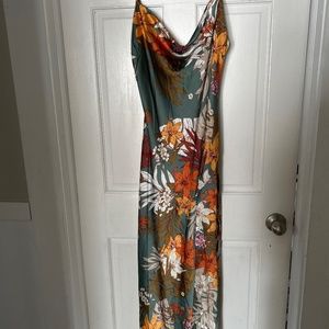 Paper heart fitted dress